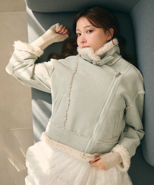 ボアライダースムートンジャケット（ムートンコート）｜TITTY&CO