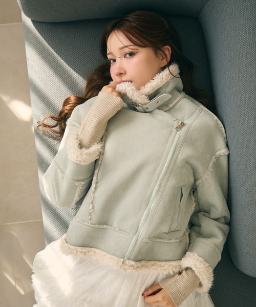 ムートンJK♡ TITTY&CO.（ティティーアンドコー）の「ボアライダースムートン