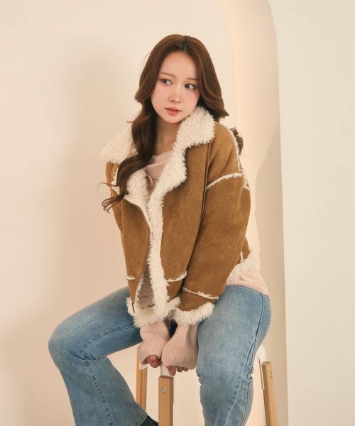 ボアライダースムートンジャケット（ムートンコート）｜TITTY&CO