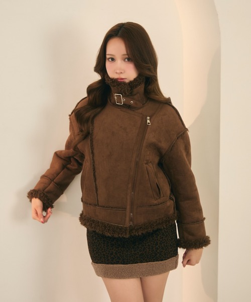 ボアライダースムートンジャケット（ムートンコート）｜TITTY&CO