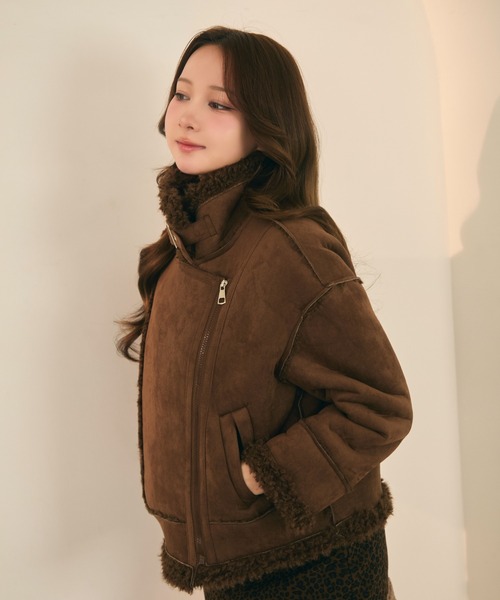 ボアライダースムートンジャケット（ムートンコート）｜TITTY&CO