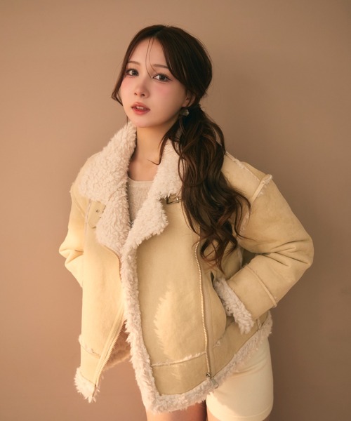 ボアライダースムートンジャケット（ムートンコート）｜TITTY&CO