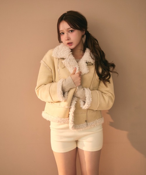 ボアライダースムートンジャケット（ムートンコート）｜TITTY&CO