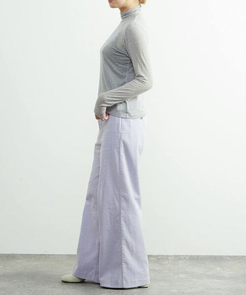 SOFFITTO(ソフィット)の「カシミヤシルク混シアータートルインナー(Tシャツ/カットソー・レディース・ブラック/グレー/オフホワイト・FREE)」の15枚目の写真