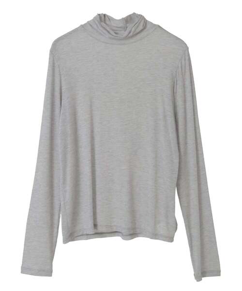 SOFFITTO(ソフィット)の「カシミヤシルク混シアータートルインナー(Tシャツ/カットソー・レディース・ブラック/グレー/オフホワイト・FREE)」の18枚目の写真