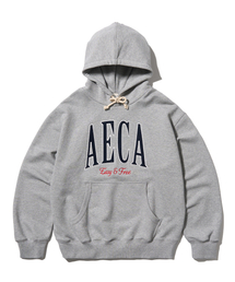 AECA SYMBOL FELT HOODIE-GREY