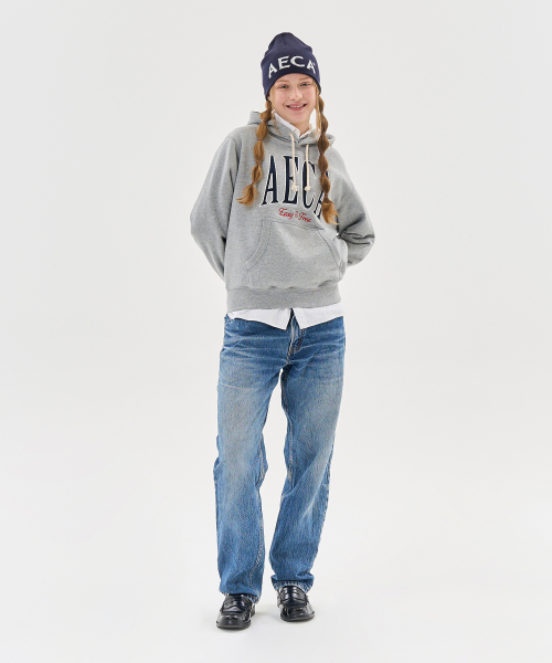 AECA（エイカ）の「AECA SYMBOL FELT HOODIE-GREY（パーカー・レディース・その他・MEDIUM/LARGE/X-LARGE/SMALL）」の2枚目の写真
