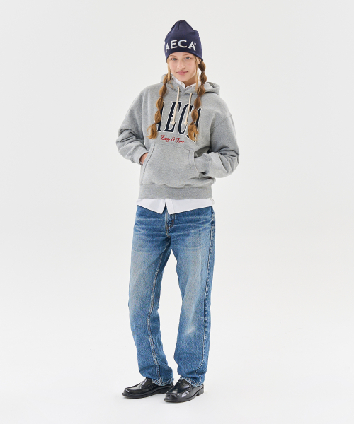 AECA（エイカ）の「AECA SYMBOL FELT HOODIE-GREY（パーカー・レディース・その他・MEDIUM/LARGE/X-LARGE/SMALL）」の3枚目の写真