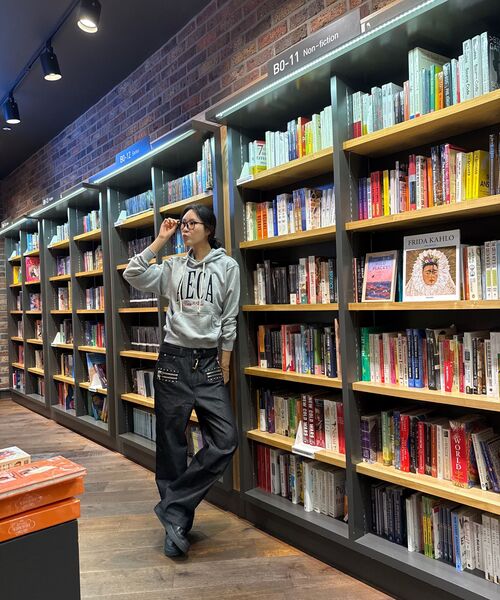 AECA（エイカ）の「AECA SYMBOL FELT HOODIE-GREY（パーカー・レディース・その他・MEDIUM/LARGE/X-LARGE/SMALL）」の8枚目の写真
