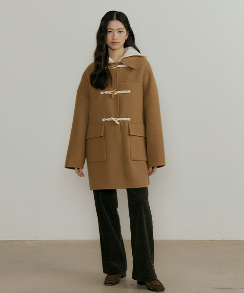 LINGSEOUL(リングソウル)の「handmade wool duffle coat-camel(チェスターコート・レディース・キャメル・FREE)」の2枚目の写真