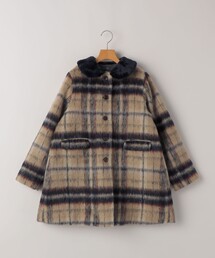 SHIPS | SHIPS KIDS:140～150cm/シャギー チェック コート(その他アウター)