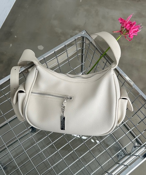 TONER（トナー）の「サイドファスナーラッシュショルダー（ショルダーバッグ・レディース・ブラウン/オフホワイト/ブラック/グレイッシュベージュ・FREE）」の2枚目の写真