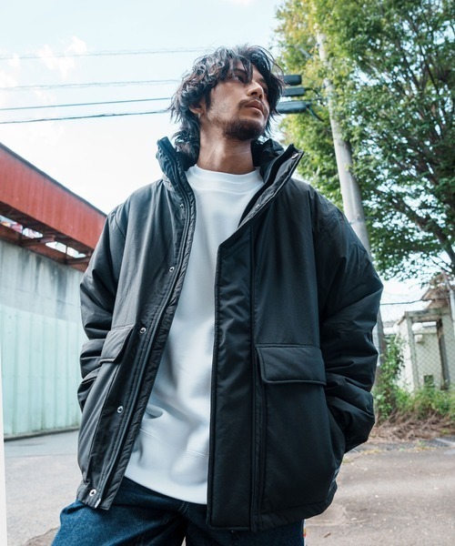 Leyline(レイライン)の「【Leyline】C/M stand neck jkt(ダウンジャケット/コート・メンズ・カーキ/ブラック/ブラウン系・L/XL/M)」の2枚目の写真