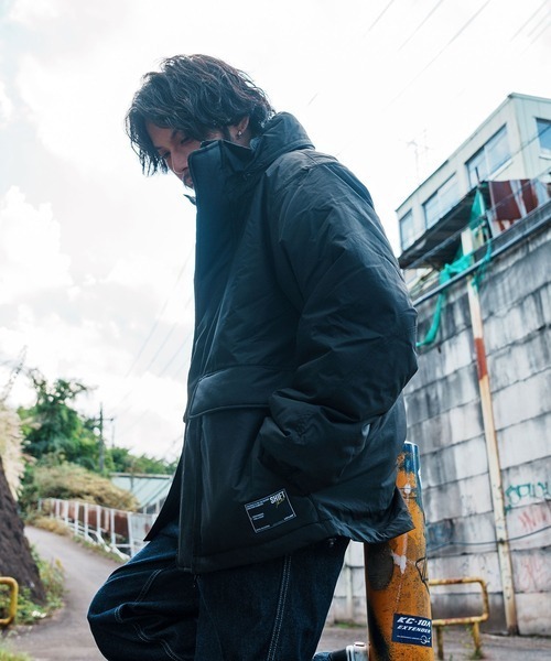 Leyline(レイライン)の「【Leyline】C/M stand neck jkt(ダウンジャケット/コート・メンズ・カーキ/ブラック/ブラウン系・L/XL/M)」の5枚目の写真