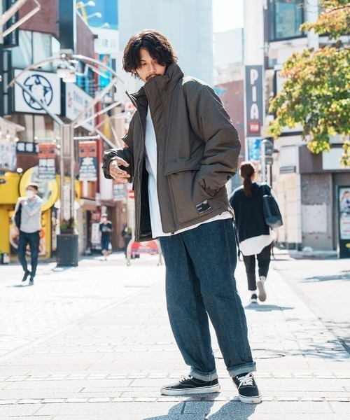 Leyline(レイライン)の「【Leyline】C/M stand neck jkt(ダウンジャケット/コート・メンズ・カーキ/ブラック/ブラウン系・L/XL/M)」の8枚目の写真
