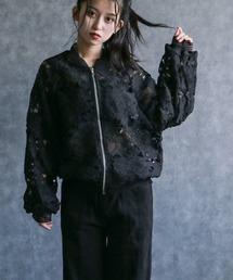 any day（エニーデイ）の「フラワーレースブルゾン（ブルゾン）」