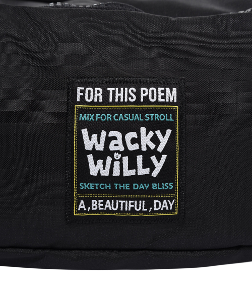 Wacky WiLLy(ワッキーウィリー)の「ストリングドロースリングバックブラック(ボディバッグ/ウエストポーチ・レディース・その他・F)」の5枚目の写真
