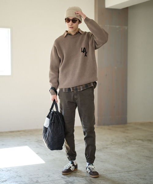 BAYFLOW（ベイフロー）の「【裏起毛・ストレッチ】WARM UPジョグパンツ（その他パンツ・メンズ・ライトグレー/ボルドー/ブラウン/ブラック/ブルー・SMALL/MEDIUM/LARGE/X-LARGE）」の22枚目の写真