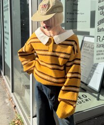 w closet | ボーダーラガーニット(ニット/セーター)