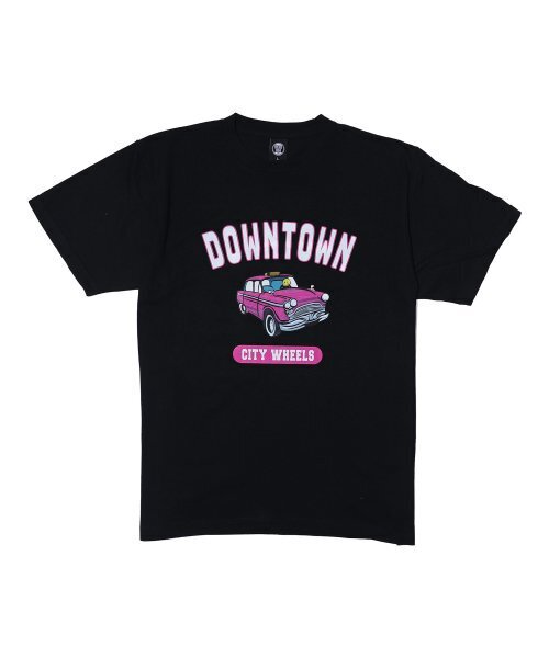 CREAM SODA LAB(クリームソーダラボ)の「ダウンタウンシティウィールズ 半袖Tシャツ ブラック(Tシャツ/カットソー・メンズ・その他・LARGE/MEDIUM/X-LARGE/XX-LARGE)」の1枚目の写真