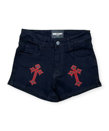 BORN SLIPPY（ボーンスリッピー）の「Red Redemption Shorts (Black)（その他パンツ）」