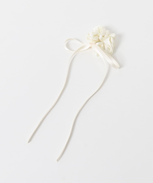 URBAN RESEARCH Sonny Label（アーバンリサーチサニーレーベル）の「細リボンシュシュ（ヘアゴム・レディース・ブラック/ホワイト・ONE）」の10枚目の写真