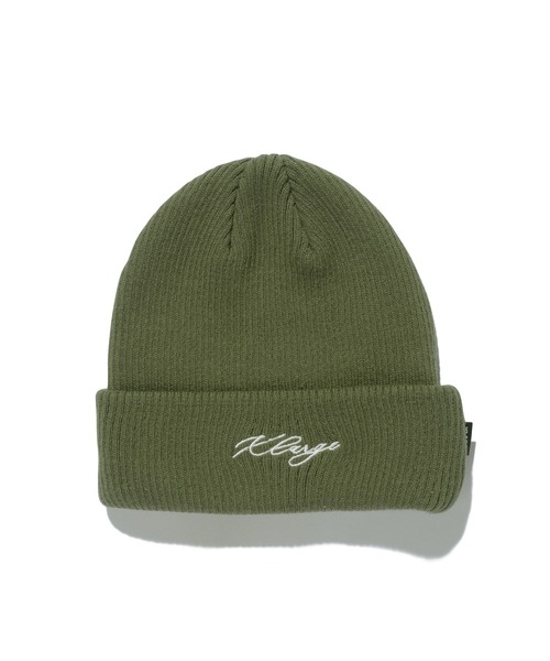 XLARGE（エクストララージ）の「EMBROIDERED LOGO CUFF BEANIE（ニットキャップ/ビーニー・メンズ・ブラック/オリーブ/ネイビー・ONE SIZE）」の3枚目の写真
