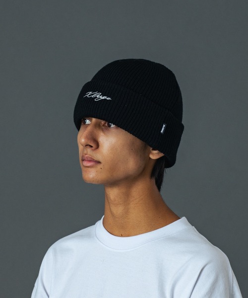 XLARGE（エクストララージ）の「EMBROIDERED LOGO CUFF BEANIE（ニットキャップ/ビーニー・メンズ・ブラック/オリーブ/ネイビー・ONE SIZE）」の6枚目の写真