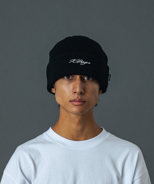 XLARGE（エクストララージ）の「EMBROIDERED LOGO CUFF BEANIE（ニットキャップ/ビーニー・メンズ・ブラック/オリーブ/ネイビー・ONE SIZE）」の7枚目の写真