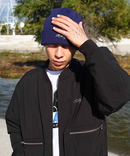 XLARGE（エクストララージ）の「EMBROIDERED LOGO CUFF BEANIE（ニットキャップ/ビーニー・メンズ・ブラック/オリーブ/ネイビー・ONE SIZE）」の19枚目の写真