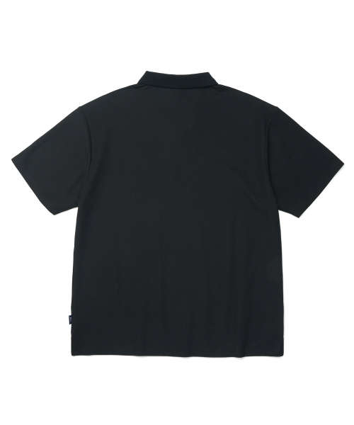 YALE(イェール)の「クイックドライスリットネックポロシャツ_ブラック(ポロシャツ・レディース・その他・SMALL/MEDIUM/LARGE/X-LARGE/XX-LARGE/X-SMALL)」の3枚目の写真
