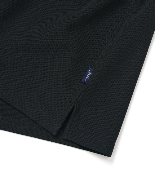 YALE(イェール)の「クイックドライスリットネックポロシャツ_ブラック(ポロシャツ・レディース・その他・SMALL/MEDIUM/LARGE/X-LARGE/XX-LARGE/X-SMALL)」の6枚目の写真