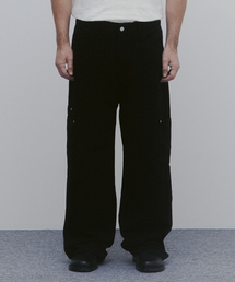 And Again（アンドアゲイン）の「コットンワイドパッチポケットパンツ（ブラック）（その他パンツ）」