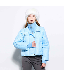 KIMZISU（キムジス）の「Rib Neck Goose Down Jacket _ Sky Blue（ダウンジャケット/コート）」