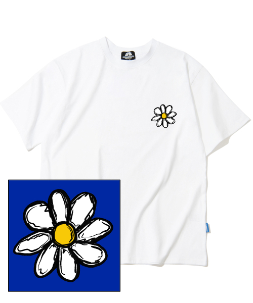 TRIPSHION(トリップション)の「DRAWING DAISY ロゴTシャツ - ホワイト(Tシャツ/カットソー・メンズ・その他・LARGE/MEDIUM/X-LARGE)」の1枚目の写真