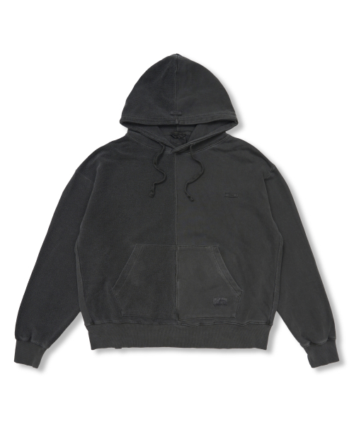 Insideout Docking Pigment Washed Oversized Hoodie Charcoal