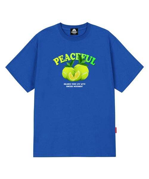 TRIPSHION(トリップション)の「PEACEFUL LIME BALL Tシャツ - ブルー(Tシャツ/カットソー・メンズ・その他・X-LARGE/MEDIUM/LARGE)」の1枚目の写真