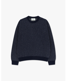 ASTLAY（アストレイ）の「Loveless Round Neck knit (Navy/M.Gray/Oat Gray)（ニット/セーター）」