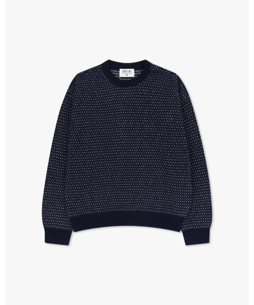ASTLAY(アストレイ)の「Loveless Round Neck knit (Navy/M.Gray/Oat Gray)(ニット/セーター・メンズ・その他・3/2)」の1枚目の写真