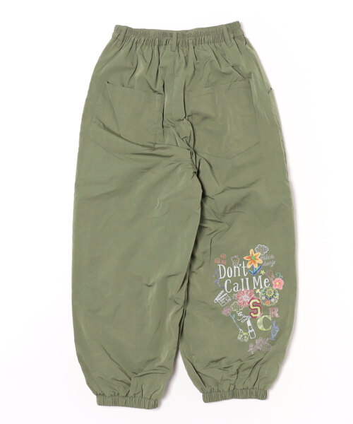 153718：ポップ柄裏フリースあったかナイロンパンツ（その他パンツ