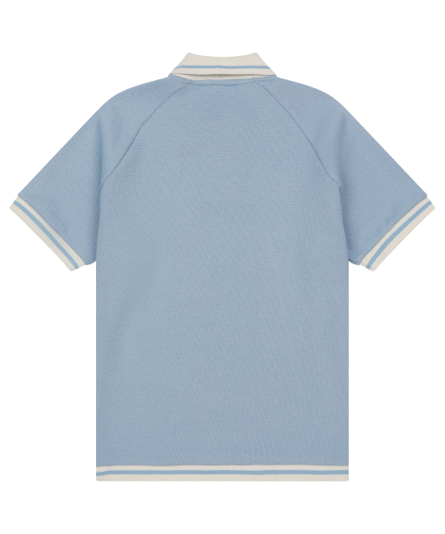 SUNDAY FRUIT MARKET(サンデーフルーツマーケット)の「W) CHERRY WAFFLE COLLAR TEE SKYBLUE(ポロシャツ・レディース・その他・SMALL/MEDIUM)」の2枚目の写真