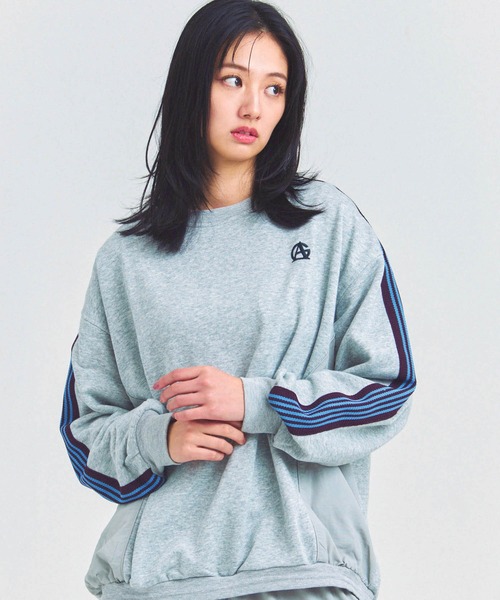 GALLIS ADDICTION(ガリスアディクション)の「GA 切替LINE CREW(スウェット・メンズ・ブラック/グレー・M/L)」の5枚目の写真