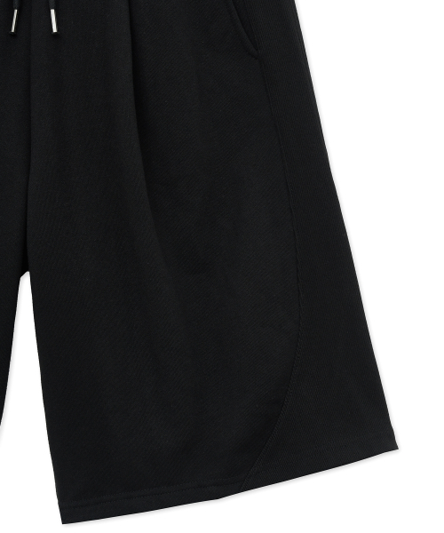 WEST GRAND BOULEVARD（ウエストグランドブルバード）の「カーブドカットワイドワンタックスウェットショーツBLACK（その他パンツ・メンズ・その他・SMALL/MEDIUM/LARGE）」の5枚目の写真
