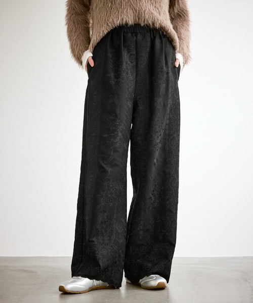 ROPE' PICNIC（ロペピクニック）の「ウィンターイージー刺繍パンツ（その他パンツ・レディース・ブラック/キナリ・S/M）」の7枚目の写真