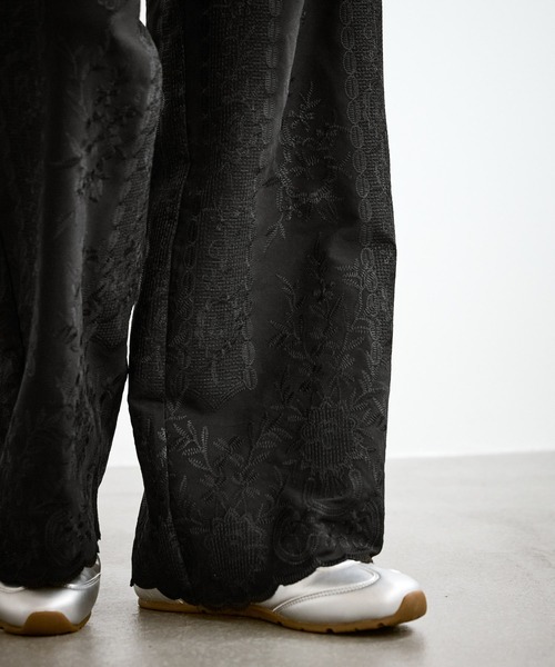 ROPE' PICNIC（ロペピクニック）の「ウィンターイージー刺繍パンツ（その他パンツ・レディース・ブラック/キナリ・S/M）」の10枚目の写真