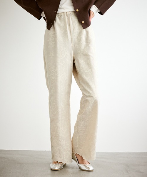 ROPE' PICNIC（ロペピクニック）の「ウィンターイージー刺繍パンツ（その他パンツ・レディース・ブラック/キナリ・S/M）」の15枚目の写真