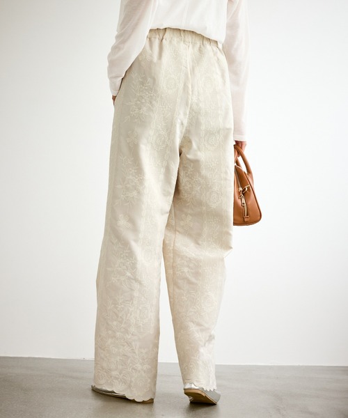 ROPE' PICNIC（ロペピクニック）の「ウィンターイージー刺繍パンツ（その他パンツ・レディース・ブラック/キナリ・S/M）」の19枚目の写真