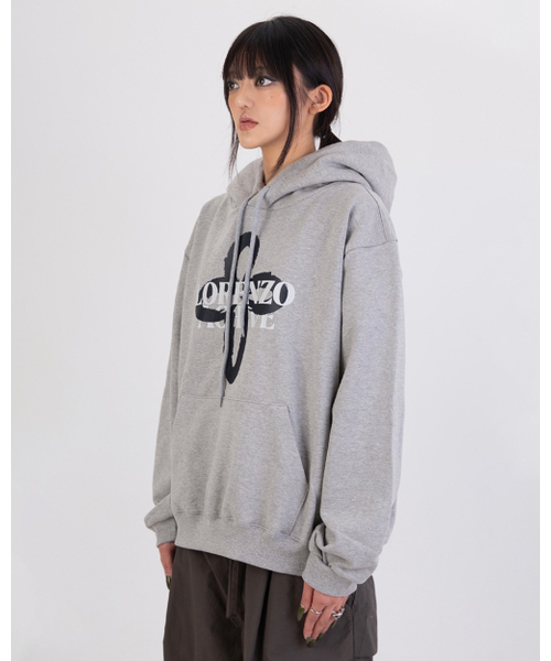 APEX DESIGN(エーペックスデザイン)の「フラワープリンティングフードパーカー ヘザーグレー(パーカー・メンズ・その他・MEDIUM/LARGE/X-LARGE)」の2枚目の写真
