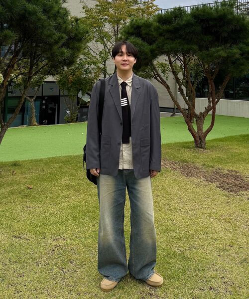 REFLYPERKY(リフライパーキー)の「LA8615 アメイズフローワイドデニム(SAND BLUE)(デニムパンツ・メンズ・その他・SMALL/X-SMALL/L(32)/M(30)/XL(34))」の8枚目の写真
