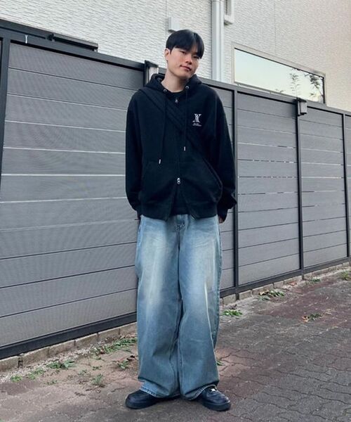 REFLYPERKY(リフライパーキー)の「LA8615 アメイズフローワイドデニム(SAND BLUE)(デニムパンツ・メンズ・その他・SMALL/X-SMALL/L(32)/M(30)/XL(34))」の11枚目の写真